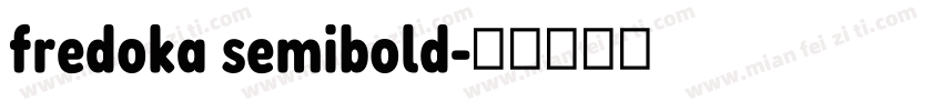 fredoka semibold字体转换
